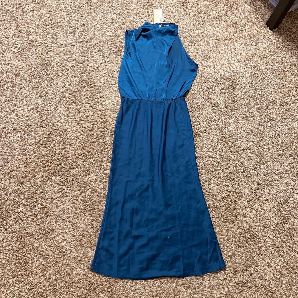 Silk High Neck Evening Gown - S